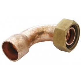 Racor loco curvo cobre figura 2agcu 3/8" x Ø15mm