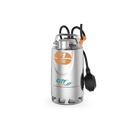 Electrobomba sumergible agua fecal CITY PUMPS F1-70M vortex