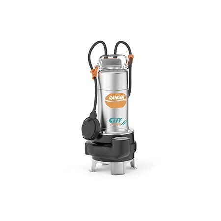 Electrobomba sumergible agua fecal CITY PUMPS RANGER 15/50M vortex