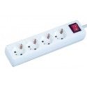 ▷ Base 4 Tomas Con Interruptor Con Cable De 3M. | Ferreidea