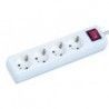 ▷ Base 4 Tomas Con Interruptor Con Cable De 3M. | Ferreidea