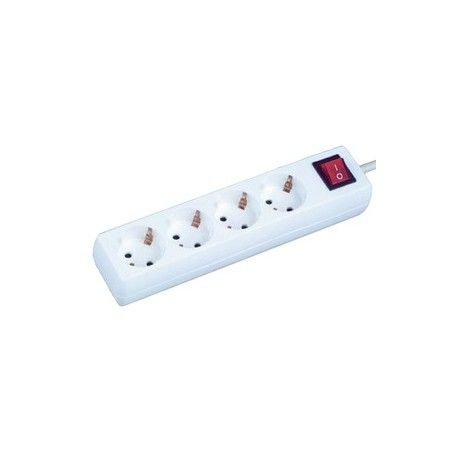 ▷ Base 4 Tomas Con Interruptor Económica. | Ferreidea