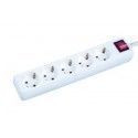 ▷ Base 5 Tomas Con Interruptor Con Cable De 5 M. | Ferreidea