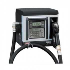 Surtidor trasvase gasóleo CUBE 70 MC con contador digital para gestión 50 usuarios. bomba. boquerel automático y 4m manguera