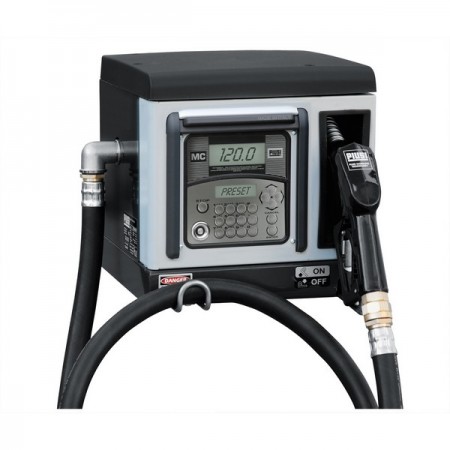 Surtidor trasvase gasóleo CUBE 70 MC con contador digital para gestión 50 usuarios. bomba. boquerel automático y 4m manguera