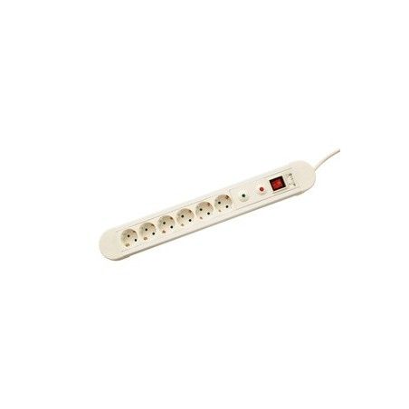 ▷ Base 6 Tomas Con Protección Sobrecargas.Blanca | Ferreidea