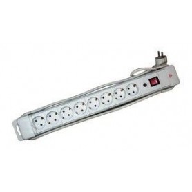 ▷ Base 8 Tomas Con Protección Sobrecarga.Blanca. | Ferreidea