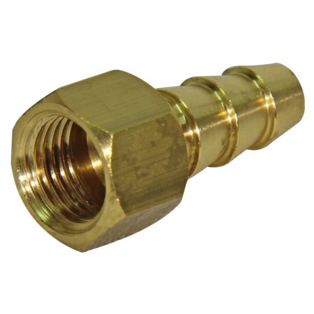 Boquilla latón Ø10mm conexión Hembra 1/4" para goma gas butano