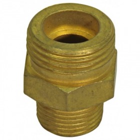 Enlace de latón Macho 3/8" x Macho 20x1.5