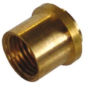 Racor portamanómetro de laton rosca Hembra 1/4" para tuercas de 20x1.5 y 21.8 izquierda