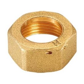 Tuerca de latón rosca Hembra 20x1.5 Ø15.3mm