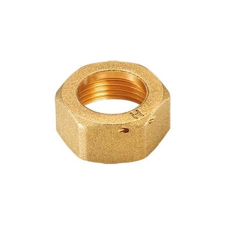 Tuerca de latón rosca Hembra 20x1.5 Ø15.3mm