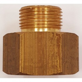 Enlace recto de latón rosca Hembra 3/4" x Macho 20x1.5