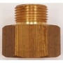 Enlace recto de latón rosca Hembra 3/4" x Macho 20x1.5
