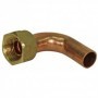 Racor curvo tuerca loca 20x1.5 precintable. soldar Cu Ø18mm
