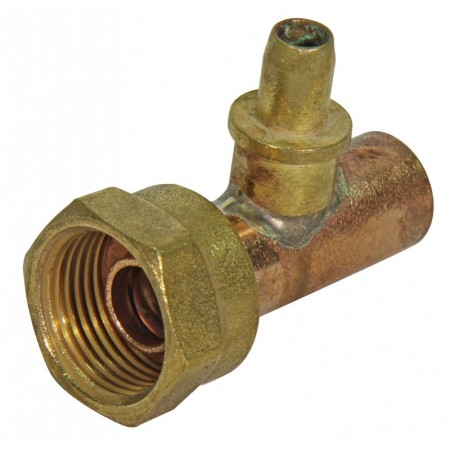 Racor dos piezas 20x1.5 soldar Cu Ø15mm con toma débil calibre soldada