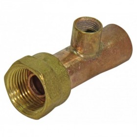 Racor dos piezas 20x1.5 soldar Cu Ø15mm con toma roscada Hembra 1/8"