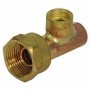 Racor dos piezas 20x1.5 soldar Cu Ø15mm con toma roscada Hembra 1/4"