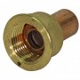 Racor dos piezas precintable 20x1.5 soldar Cu Ø15mm