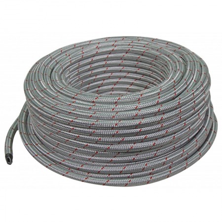 Metro de tubo para gas GLP trenzado metálico exterior Øint. 10 x Øext.16mm.