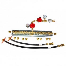 Kit instalación completa de batería de GLP 5+5 con inversor manual. liras. antirretorno. regulador y limitador