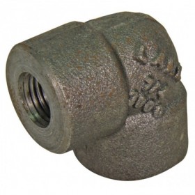 Codo 90° forjado de acero al carbono rosca hembra-hembra 1" NPT