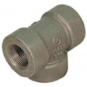 Te forjada de acero al carbono roscas hembras 1-1/2" NPT