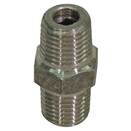 Doble macho forjado de acero al carbono conexión 3/8" NPT
