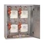 Armario plus galvanizado con batería GLP/150 mbar para 12 contadores (3+3+3+3)  1350x1540x270