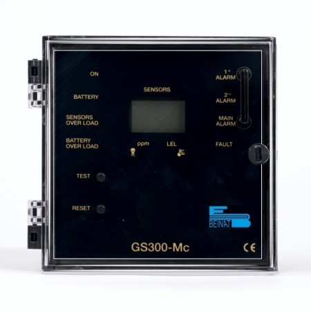 Central detección de gas panelable para industria y locales de 3 zonas BEINAT GS300MC