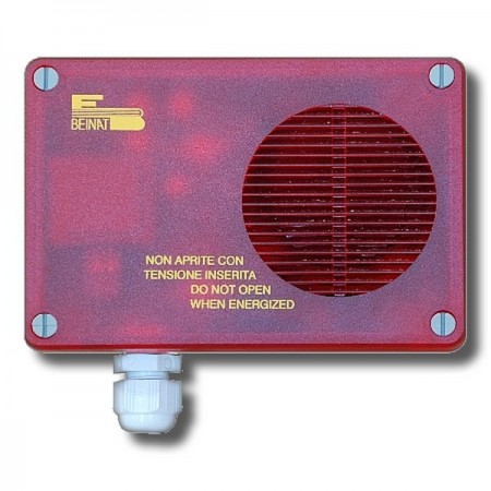 Sirena óptico y acústica a 12VDC BEINAT FS012m