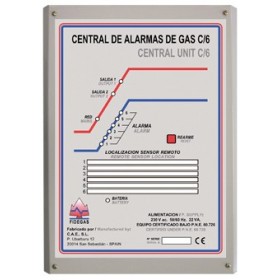 Central para 6 sondas tipo S/10  FIDEGAS C-6