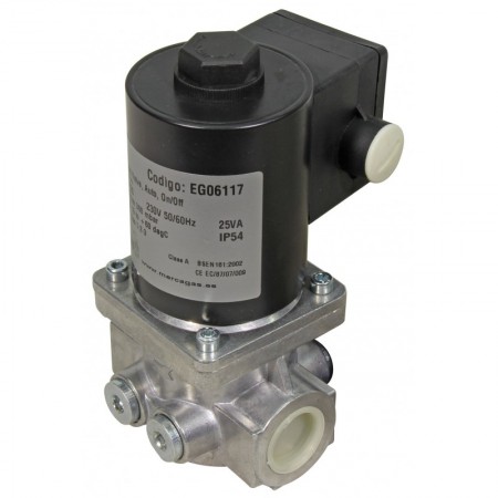 Electroválvula gas de 1" Pe: 360 mbar 230 VCA 50 Hz BANICO ZEVR25