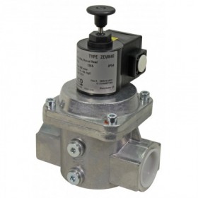 Electroválvula gas de rearme manual N.C. de 1/2" Pe: 500 mbar 230 VCA 50 Hz BANICO ZEVM15