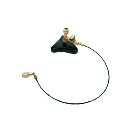 SOPORTE + TUBO 1/4 PARA ENVASE R600A ISOBUTANO