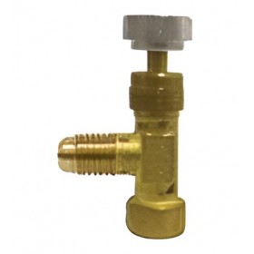 VALVULA CIERRE ESCUADRA 1/4" MACHO - 1/4" HEMBRA BOTELLAS DESECHABLES