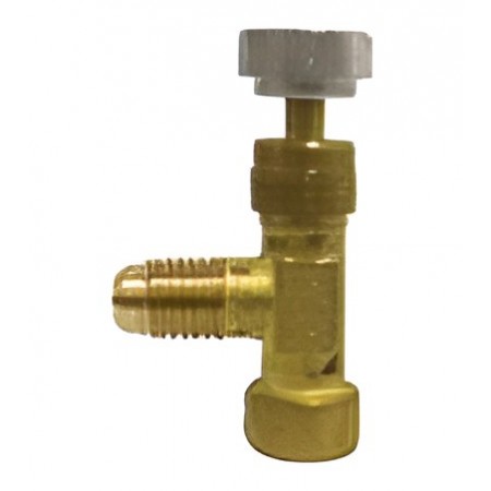 VALVULA CIERRE ESCUADRA 1/4" MACHO - 1/4" HEMBRA BOTELLAS DESECHABLES