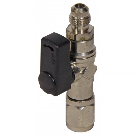 VALVULA 1/2-16 ACME IZQUIERDA X 1/4" SAE RELLENABLE R-290A