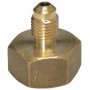 REDUCCION HEMBRA 21.7 IZQUIERDAS X MACHO 1/4" SAE PARA GASES R32/R1234YF EN ENVASE RELLENABLE