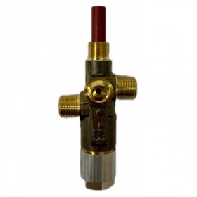 VALVULA SEGURIDAD MOD. GL2 CONEX. 1/4"x1/4" CON PILOTO ROSCA MACHO