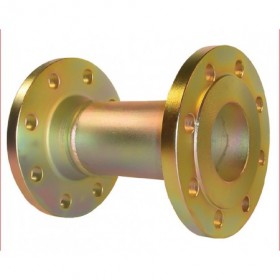 Carrete de doble brida entrada DN100 con toma de 1/8"  para contador G100 membrana MERCAGAS
