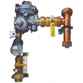 Conjunto MPB de 25 Nm3/h con Ps 150 mbar entrada PE Ø 32. Solo seguridad de Máx. MERCAGAS AS25M