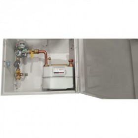 Armario MPB de 10 Nm3/h para G6 con Ps 150 mbar entrada PE Ø 32 MERCAGAS AS10U