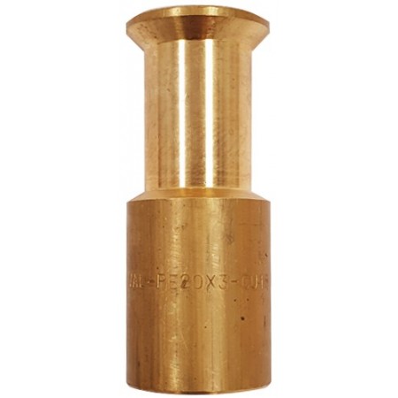 CASQUILLO LATON RUMA 20 x 18 mm