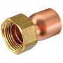 Racor de cobre recto precintable de 3/4" x 18 Cu