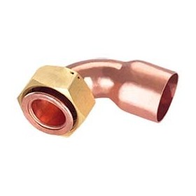 RACOR 2 PZAS. CURVO 3/4" x 22 JUNTA PLANA PRECINTABLE
