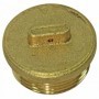 Tapón de latón macho rosca 7/8" precintable