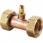 ACOPLAMIENTO DOBLE H3/4"xH1/2" CON PURGADOR Y PRECINTO