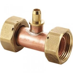 ACOPLAMIENTO DOBLE H3/4"xH1/2" CON PURGADOR Y PRECINTO