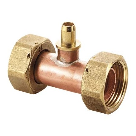 ACOPLAMIENTO DOBLE H3/4"xH1/2" CON PURGADOR Y PRECINTO